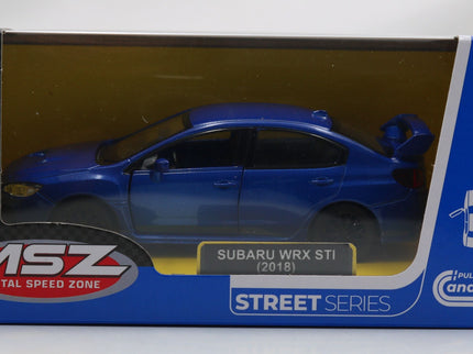 MSZ metallist mudelauto Subaru WRX STI, skaala 1:40