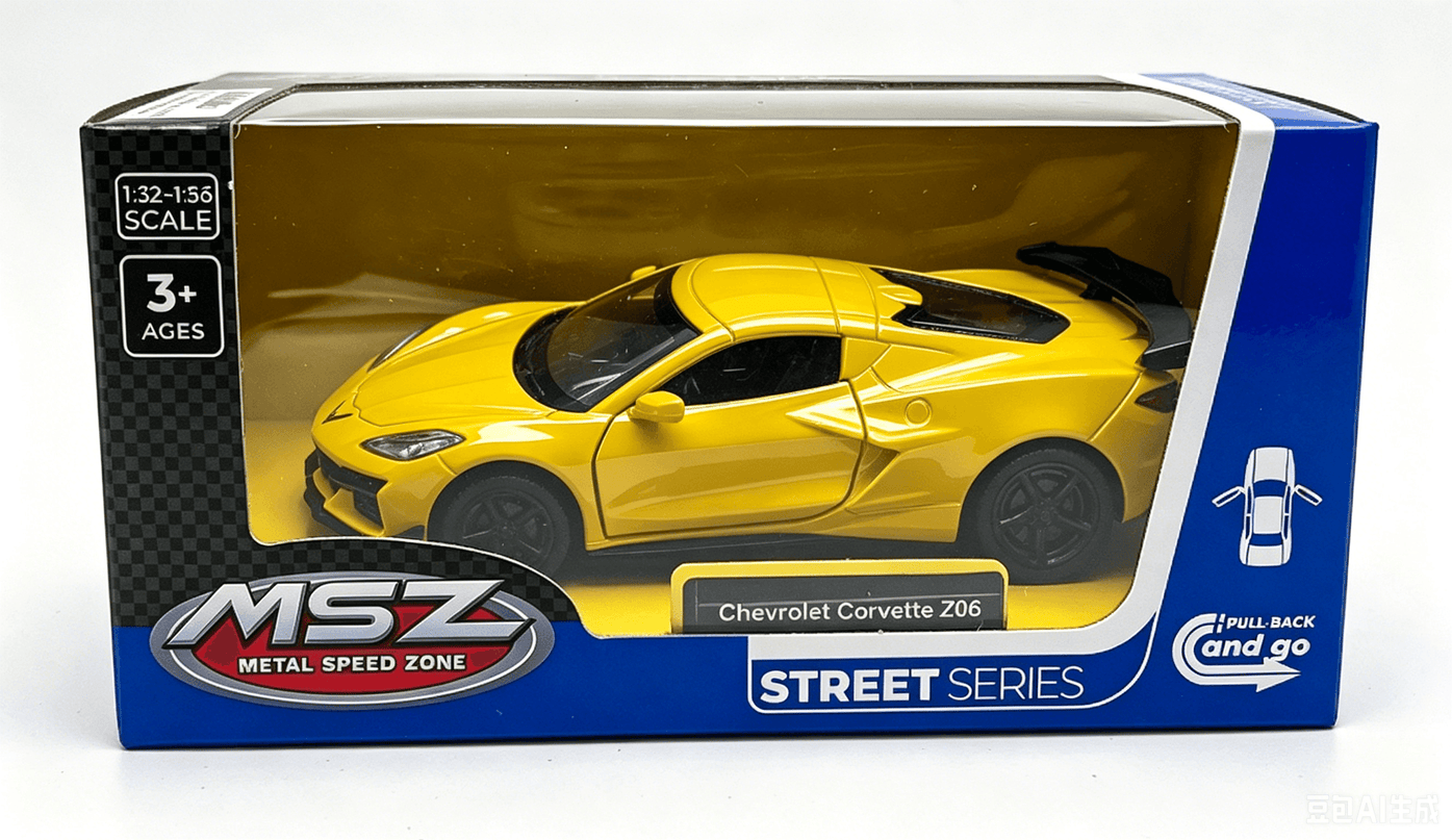MSZ metallist mudelauto 2024 Chevrolet Corvette C8 Z06 , skaala 1:43