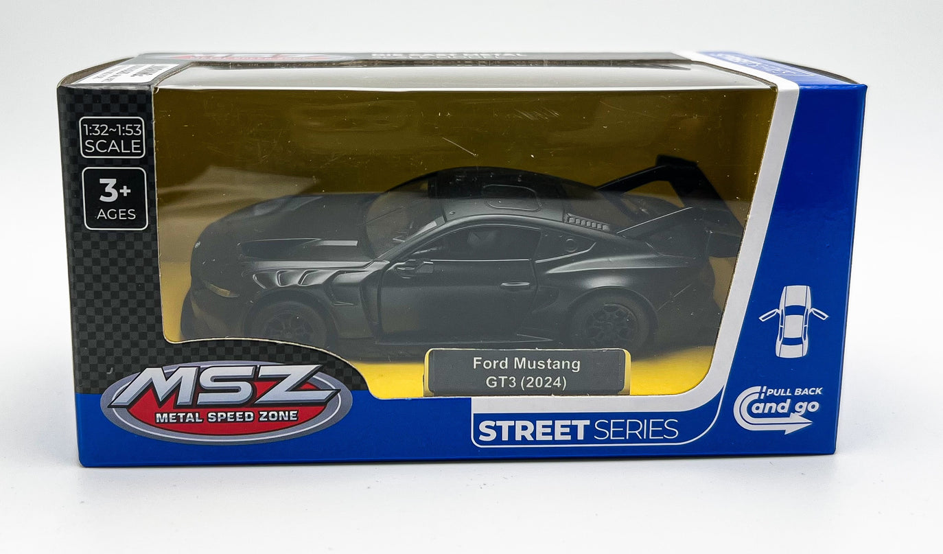 MSZ metallist mudelauto 2024 Ford Mustang GT3, skaala 1:42