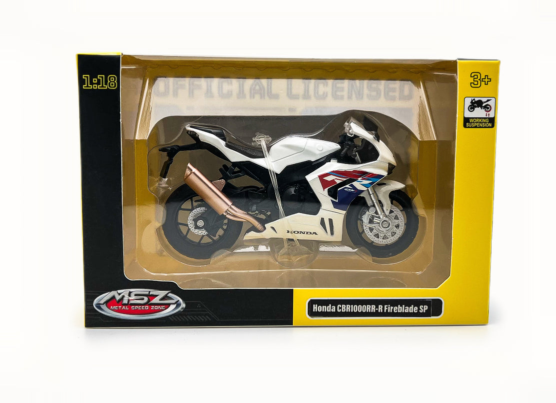 MSZ metallist mudelmootorratas Honda CBR1000RR-R, skaala 1:18