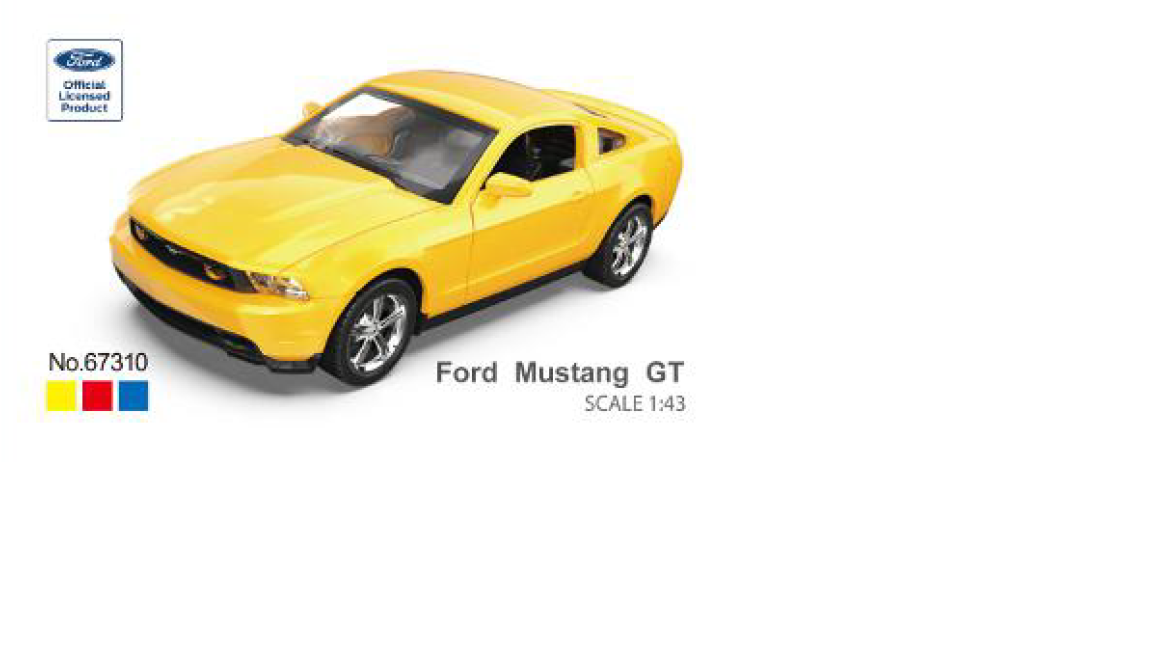 MSZ metallist mudelauto Ford Mustang GT, skaala 1:43