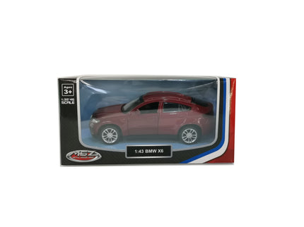 MSZ metallist mudelauto BMW X6, skaala 1:43