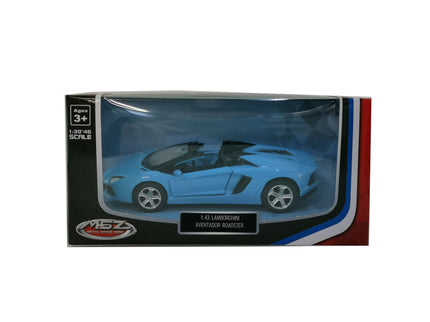 MSZ metallist mudelauto Lamborghini Aventador Roadster, skaala 1:43