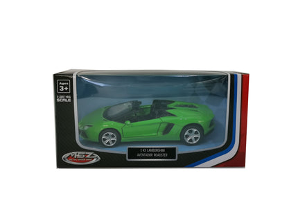 MSZ metallist mudelauto Lamborghini Aventador Roadster, skaala 1:43