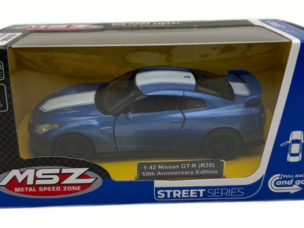 MSZ metallist mudelauto Nissan GT-R (R35), skaala 1:42