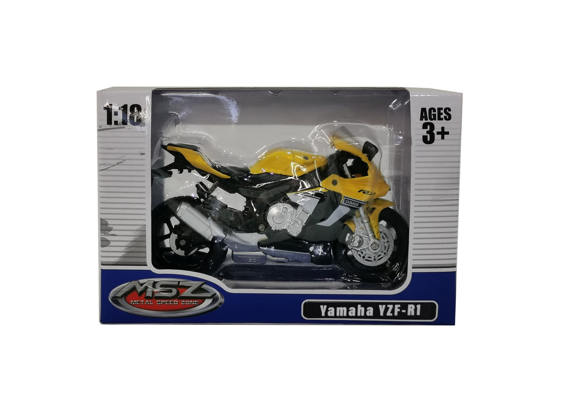 MSZ metallist mudel mootorratas YAMAHA YZF-R1, skaala 1:18