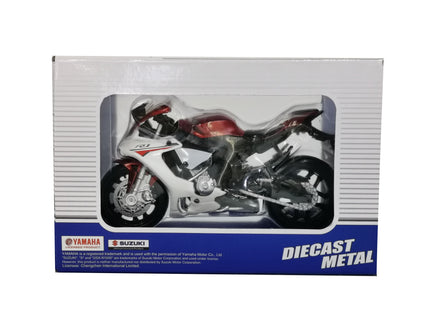 MSZ metallist mudel mootorratas YAMAHA YZF-R1, skaala 1:18
