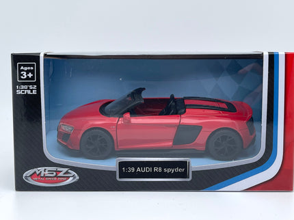 MSZ metallist mudelauto Audi R8 Spyder, skaala 1:39