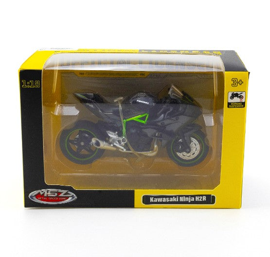 MSZ metallist mudel mootorratas Kawasaki Ninja H2R, skaala 1:18