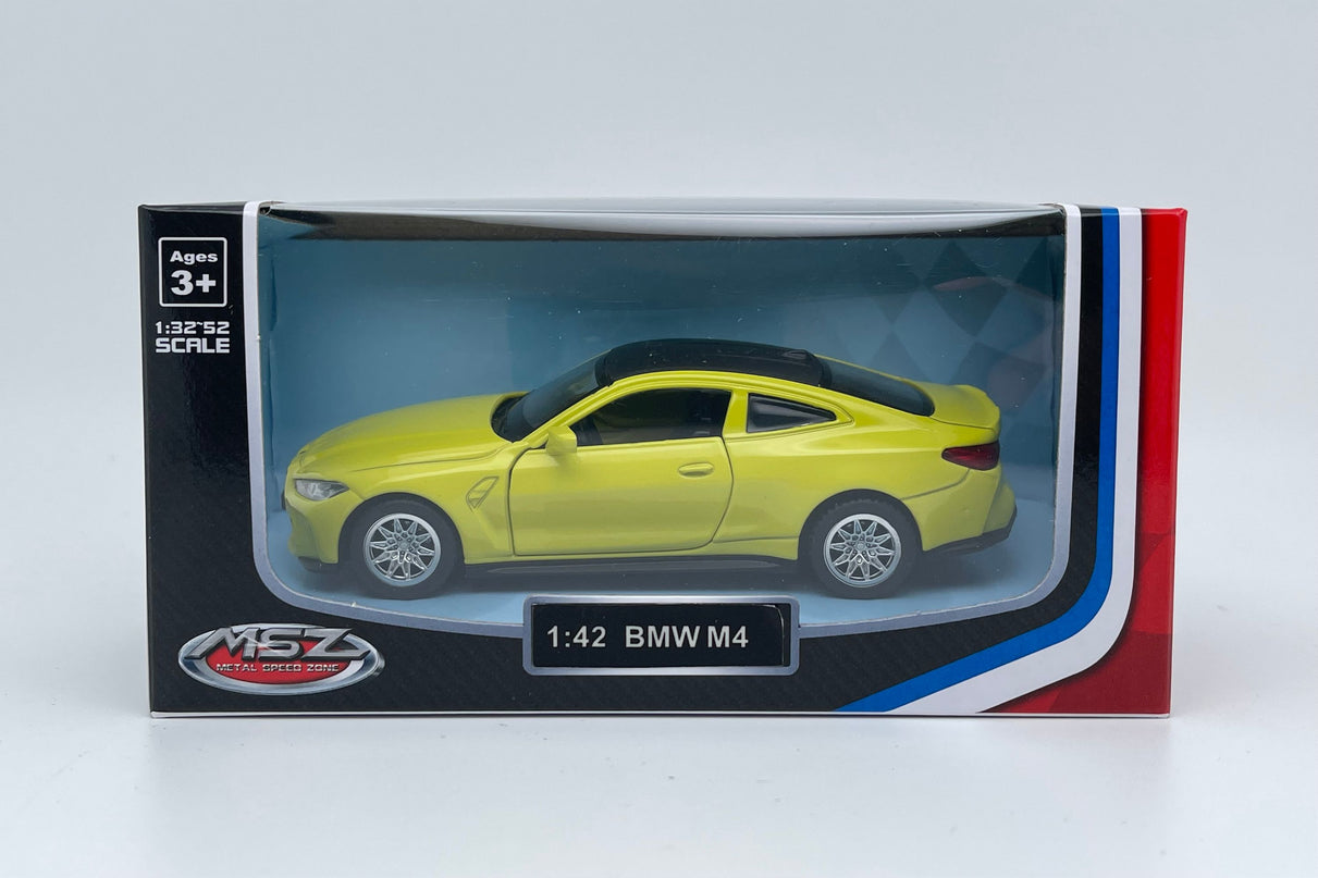 MSZ metallist mudelauto BMW M4 (G82), skaala 1:42