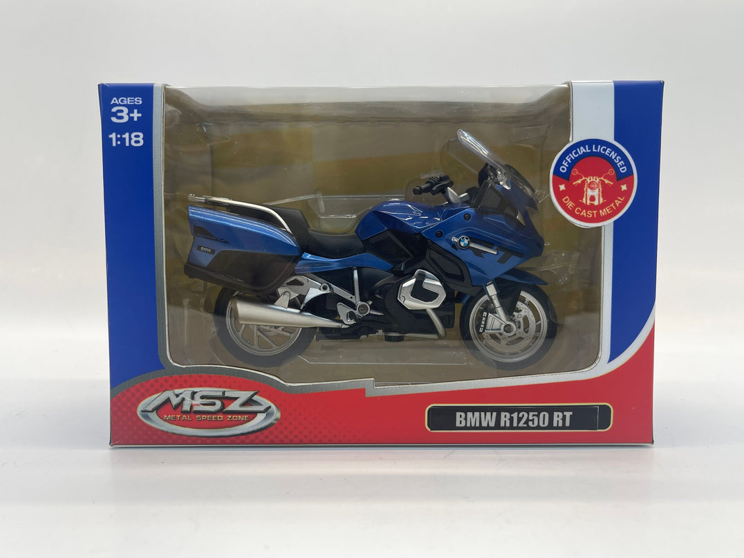 MSZ metallist mudelmootorratas BMW R 1250 RT, skaala 1:18