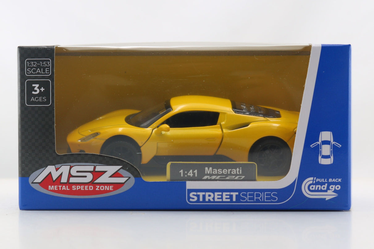MSZ metallist mudelauto Maserati MC20, skaala 1:41