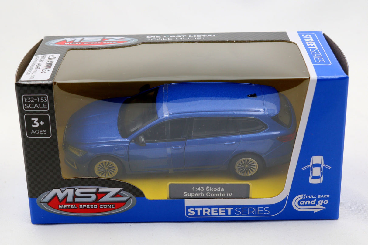 MSZ metallist mudelauto Škoda Superb Combi iV, skaala 1:43