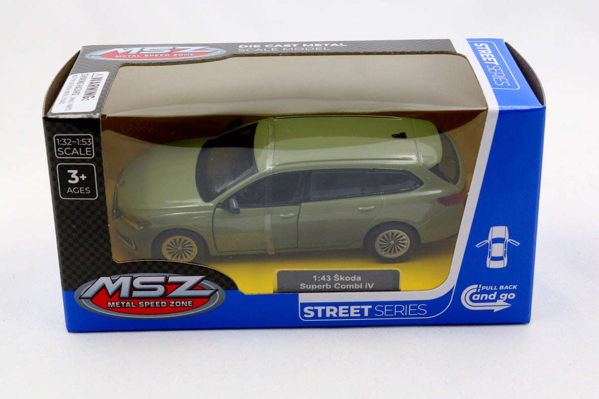 MSZ metallist mudelauto Škoda Superb Combi iV, skaala 1:43