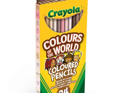 CRAYOLA Colours of the World Coloured Pencils 24ct