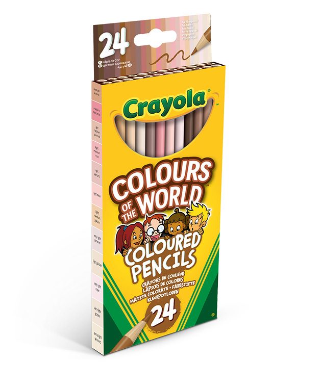 CRAYOLA Colours of the World Coloured Pencils 24ct