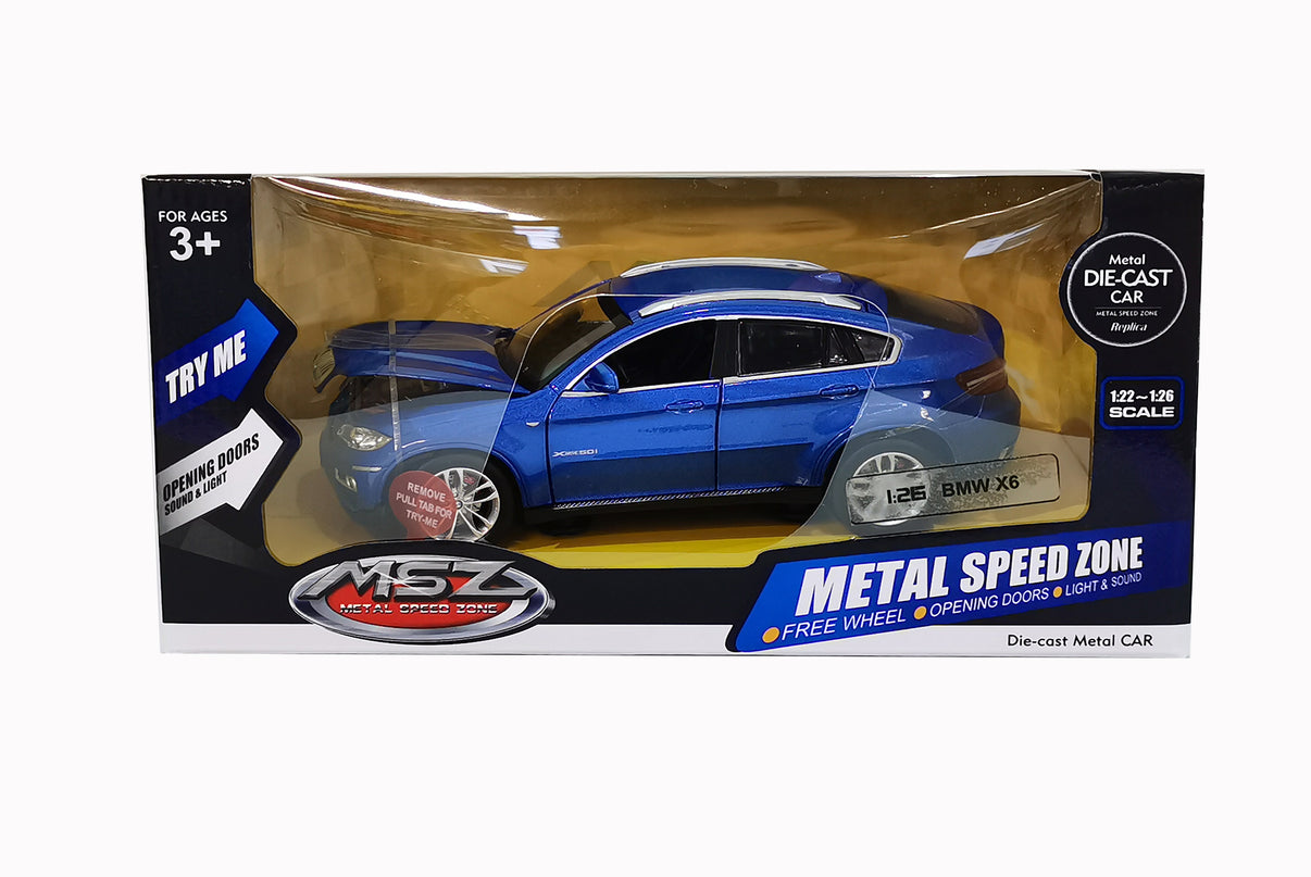 MSZ metallist mudelauto BMW X6, skaala 1:26