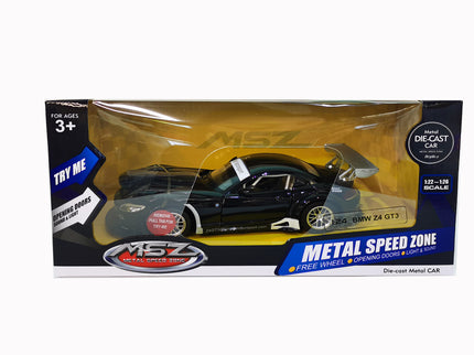 MSZ metallist mudelauto BMW Z4 GT3, skaala 1:24