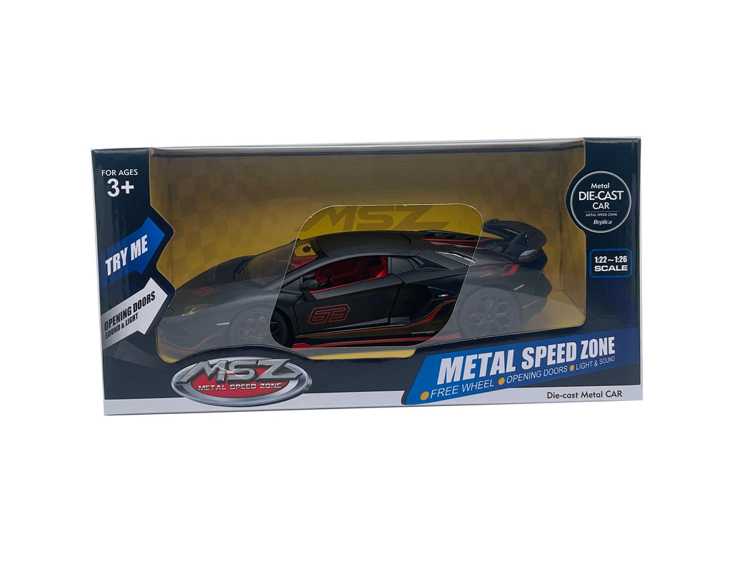 MSZ metallist mudelauto Lamborghini SVJ, skaala 1:24