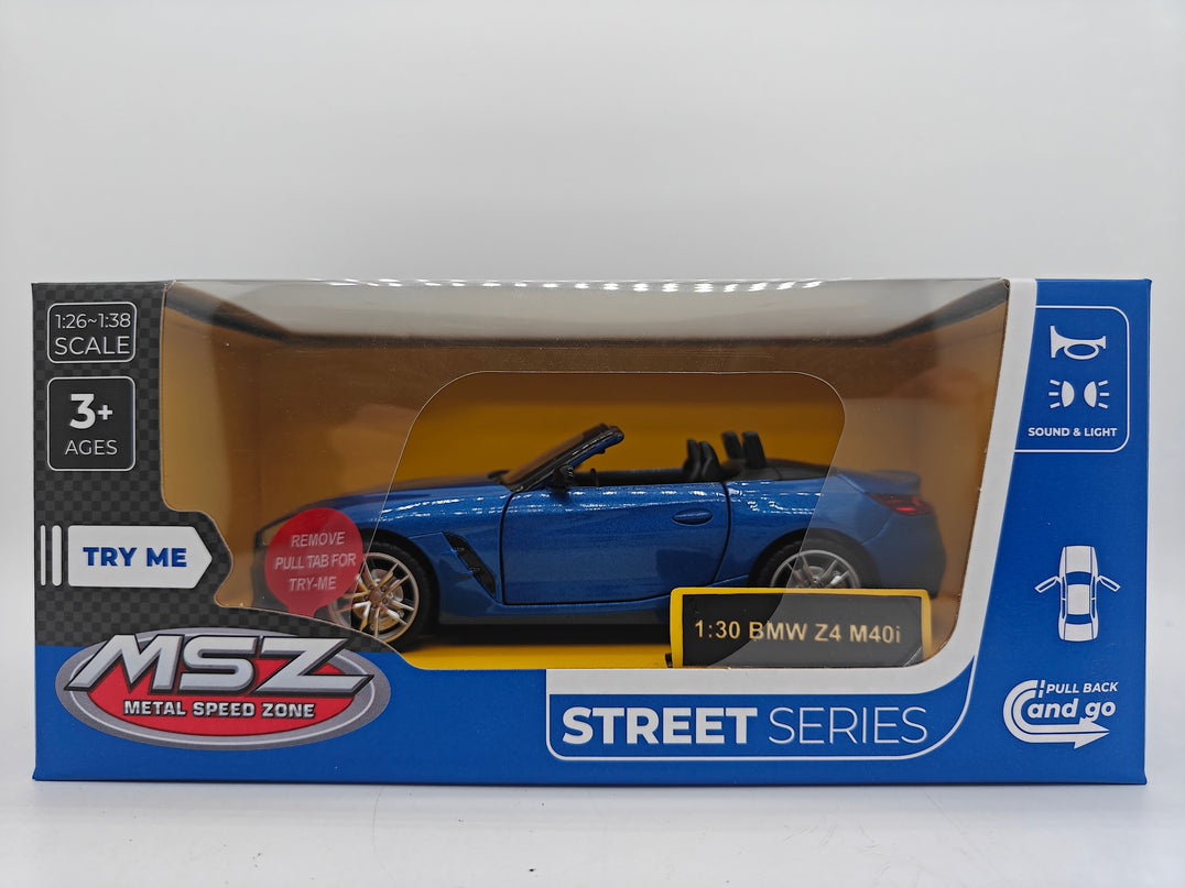 MSZ metallist mudelauto BMW Z4 M40i, skaala 1:30
