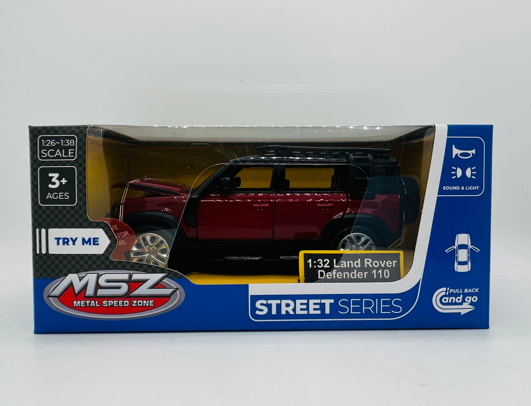 MSZ metallist mudelauto 2020 Land Rover Defender 110, skaala 1:32