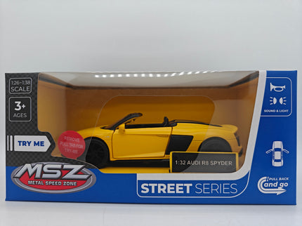 MSZ metallist mudelauto Audi R8 Spdyer, skaala 1:32