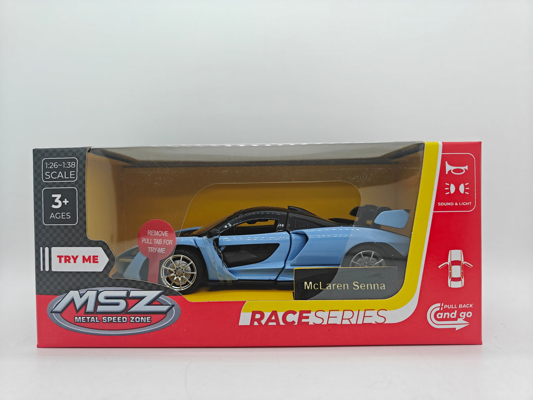 MSZ metallist mudelauto McLaren Senna, skaala 1:32