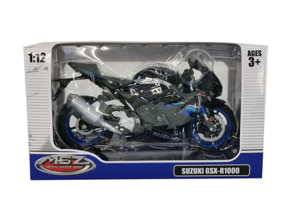 MSZ metallist mudel mootorratas SUZUKI GSR-R1000, skaala 1:12