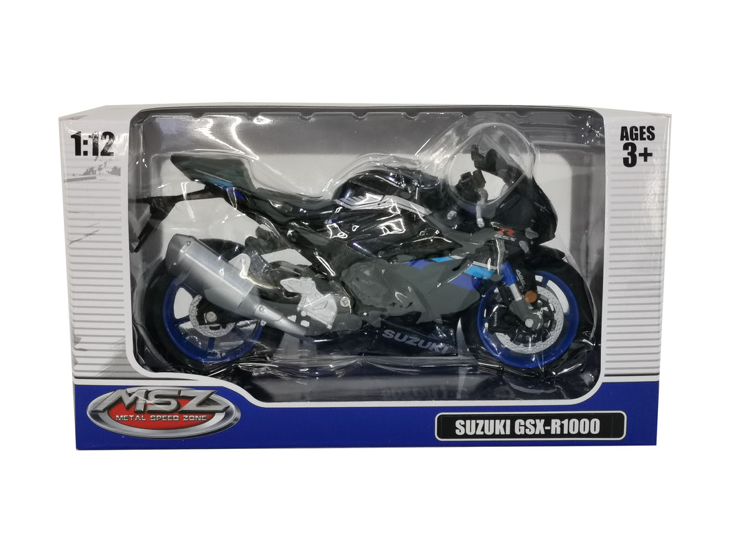 MSZ metallist mudel mootorratas SUZUKI GSR-R1000, skaala 1:12