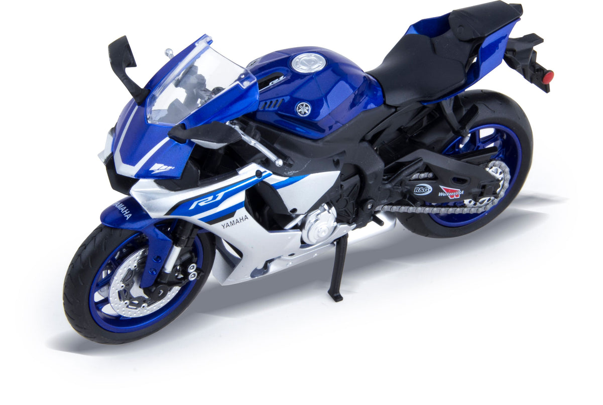 MSZ metallist mudelmootorratas Yamaha YZF-R1, skaala 1:12