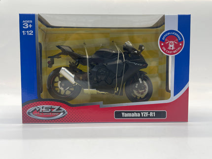 MSZ metallist mudelmootorratas Yamaha YZF-R1, skaala 1:12