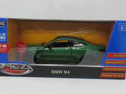 MSZ metallist mudelauto BMW M4, skaala 1:32