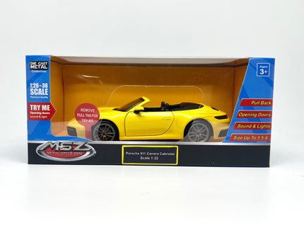 MSZ metallist mudelauto Porsche 911 Carrera Cabriolet, skaala 1:32