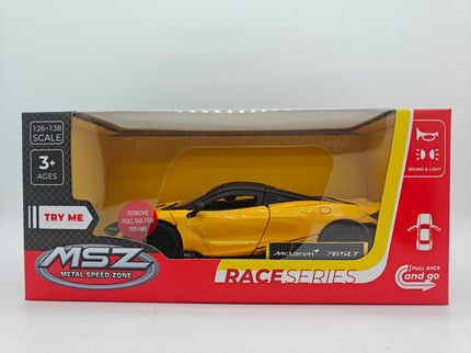 MSZ metallist mudelauto McLaren 765 LT, skaala 1:31