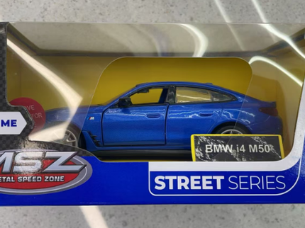 MSZ metallist mudelauto BMW i4 M50, skaala 1:34