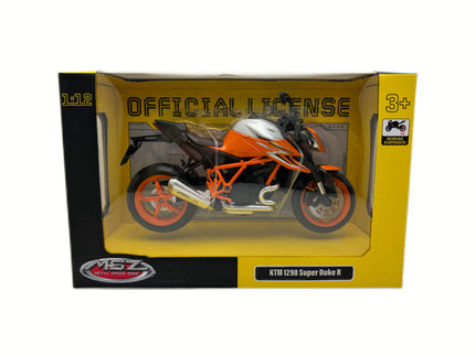 MSZ metallist mudel KTM 1290 Super Duke R, skaala 1:12