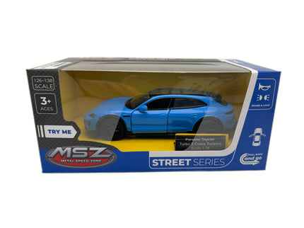 MSZ metallist mudelauto Porsche Taycan Turbo S Cross Turismo, skaala 1:36