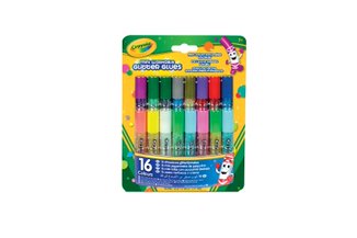CRAYOLA 16 sädelevat liimipliiatsit