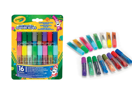 CRAYOLA 16 sädelevat liimipliiatsit
