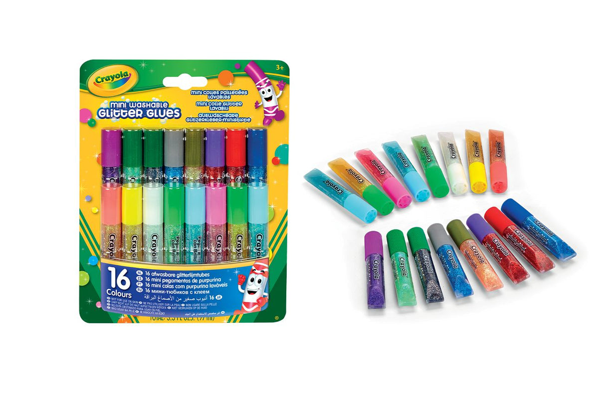 CRAYOLA 16 sädelevat liimipliiatsit