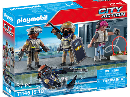 PLAYMOBIL CITY ACTION Tactical Unit figuuride komplekt 71146