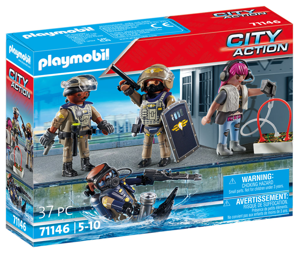 PLAYMOBIL CITY ACTION Tactical Unit figuuride komplekt 71146
