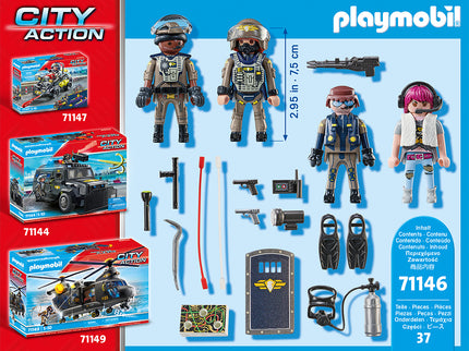 PLAYMOBIL CITY ACTION Tactical Unit figuuride komplekt 71146