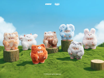 GIGGLE MONSTER Blind box vinüülplüüš – Furry Forest seeria