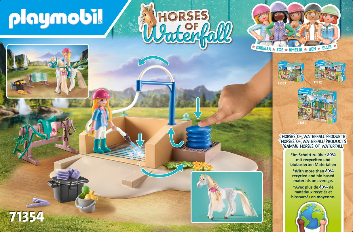 PLAYMOBIL HOBUSTE MAAILM Pesemisjaam koos Isabella ja Lionessiga 71354