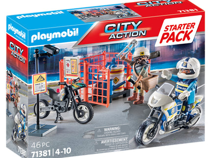 PLAYMOBIL CITY ACTION Stardikomplekt Politsei 71381