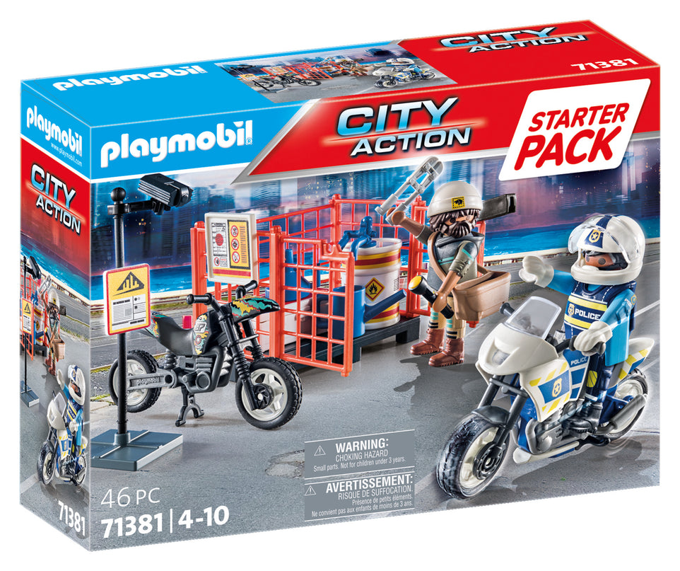 PLAYMOBIL CITY ACTION Stardikomplekt Politsei 71381