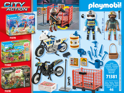 PLAYMOBIL CITY ACTION Stardikomplekt Politsei 71381