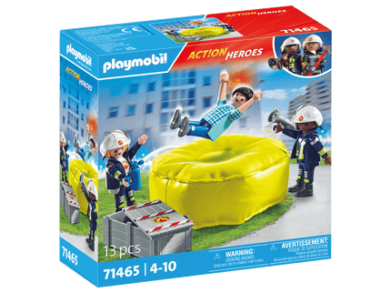 PLAYMOBIL ACTION HEROES Õhkpadjaga tuletõrjuja 71465