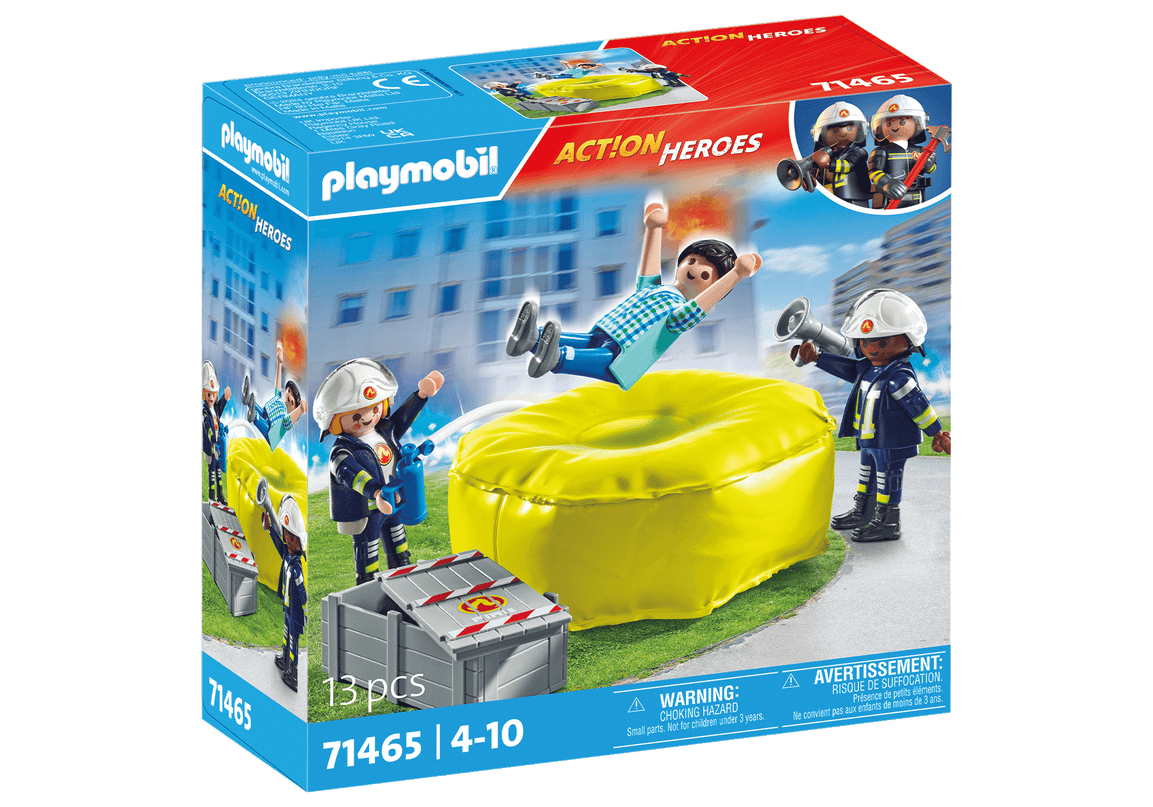 PLAYMOBIL ACTION HEROES Õhkpadjaga tuletõrjuja 71465